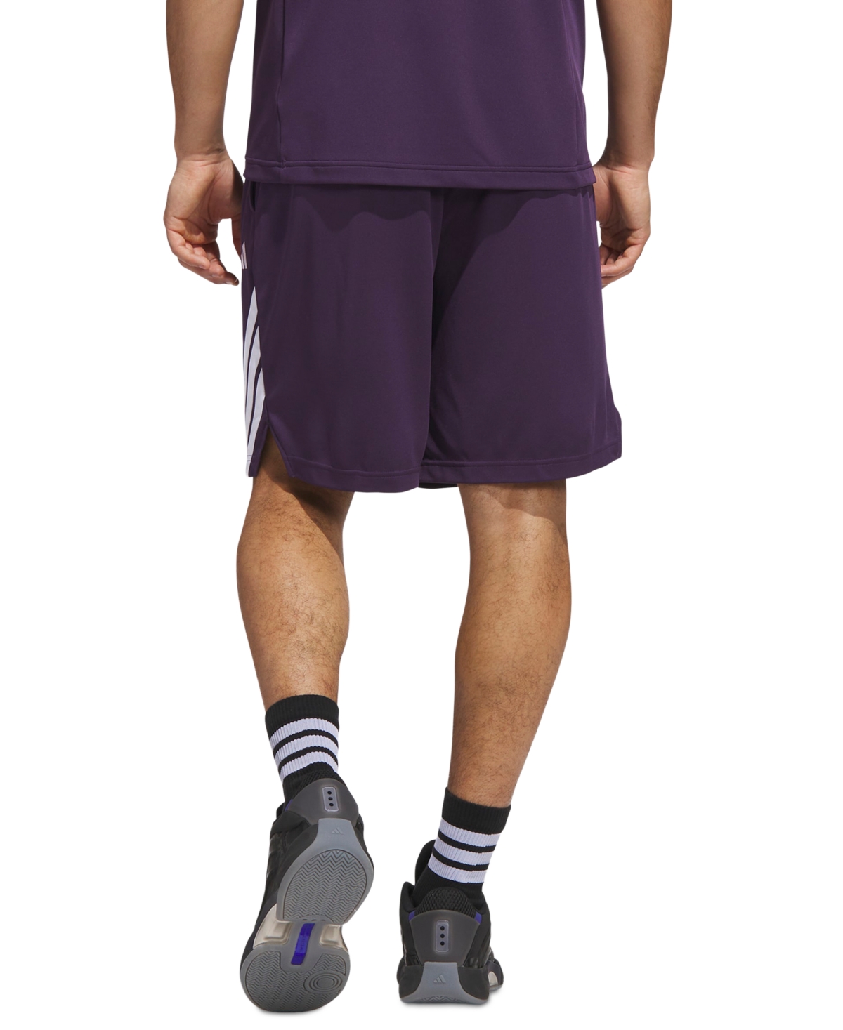 adidas Men's Three-Stripes Legends Basketball Shorts 9"