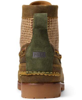 Men's Round-Toe Lace-Up Boots