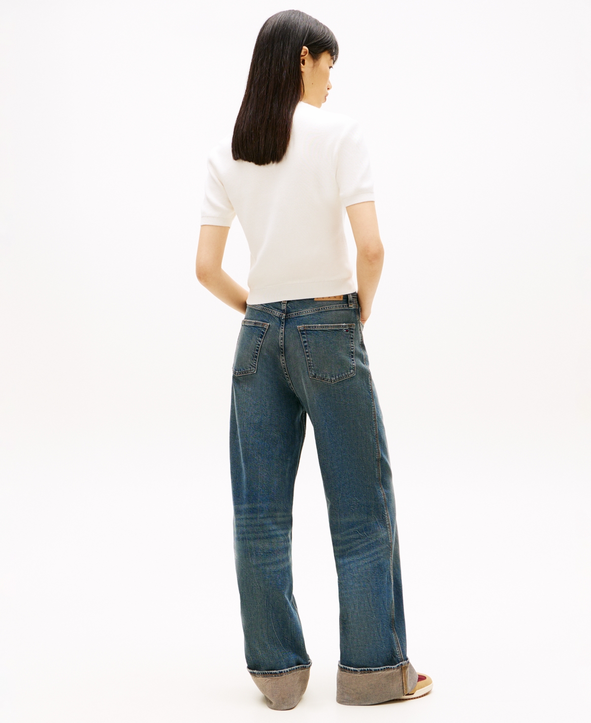 Tommy Jeans Women's Essential Striped Short-Sleeve Sweater