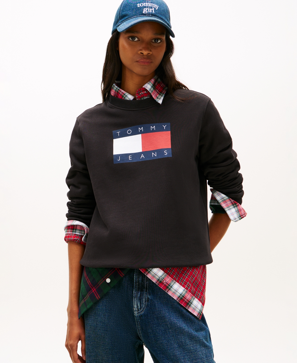 Tommy Jeans Women's Flag Crewneck Sweatshirt