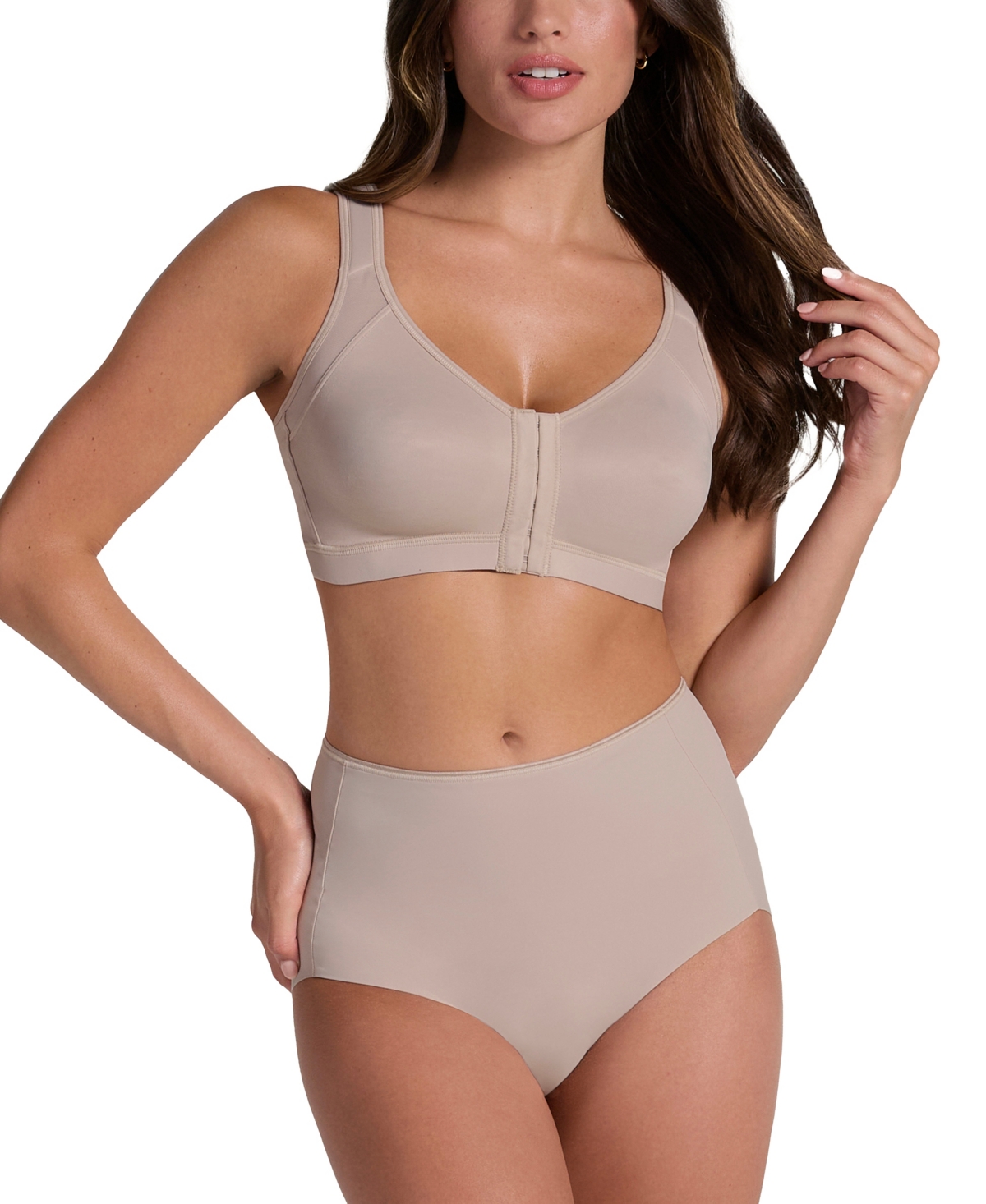 Leonisa Women's Multi Functional Back Support Posture Corrector Wireless Bra 011473