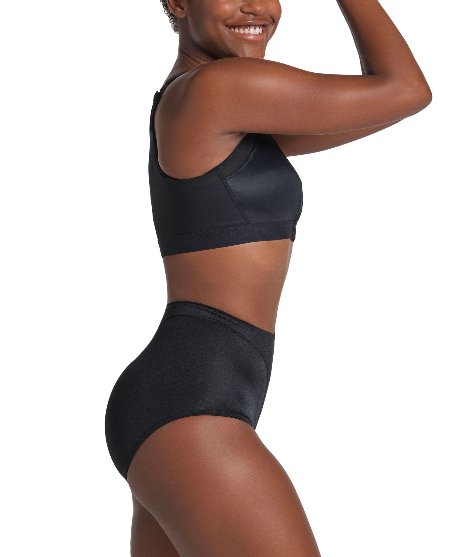 Women's Light Tummy-Control Hi Cut Thong-Silhouette Panty 01214