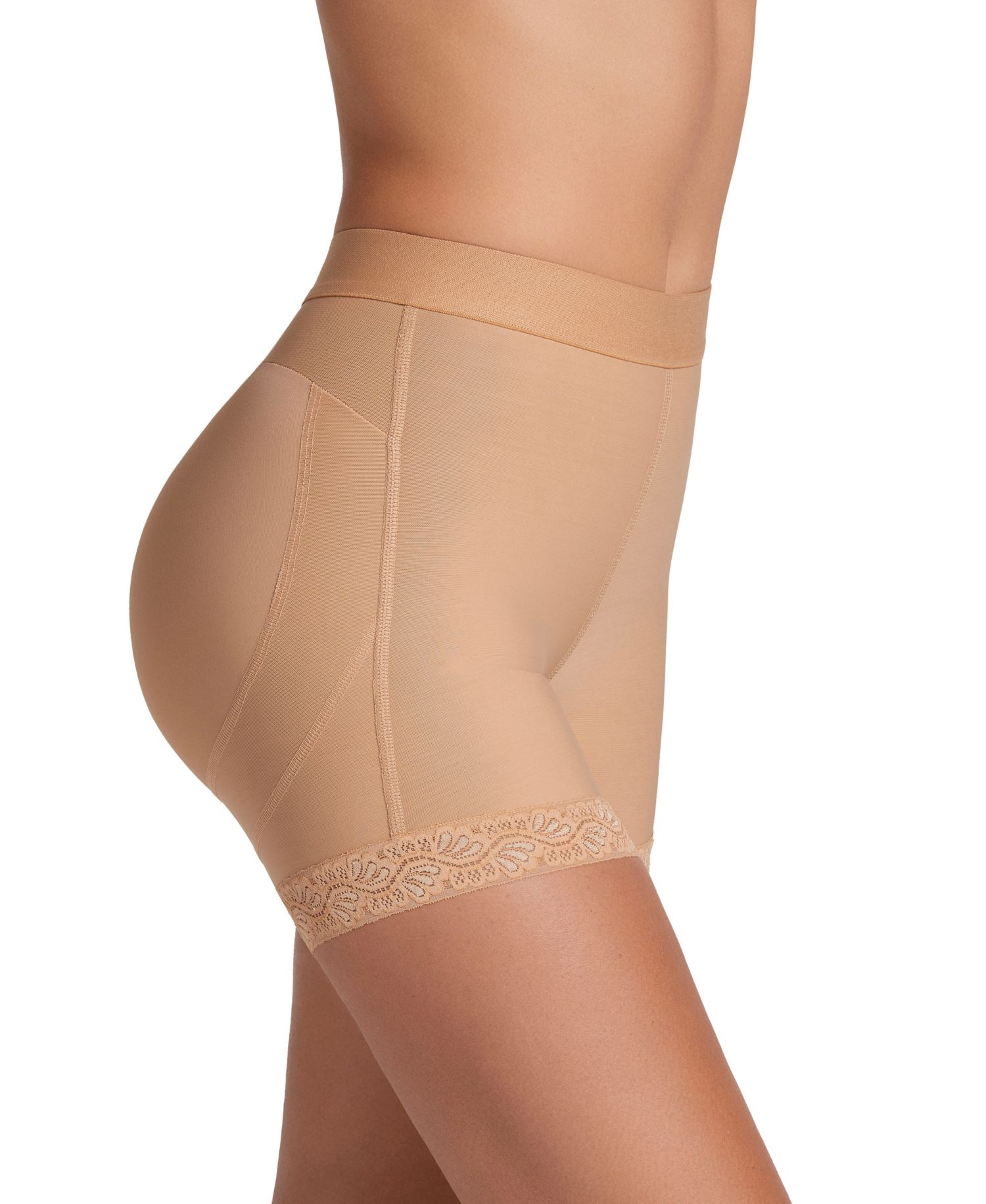 Women's Mid-Rise Sculpting Butt Lifter Shaper Shorts 012983