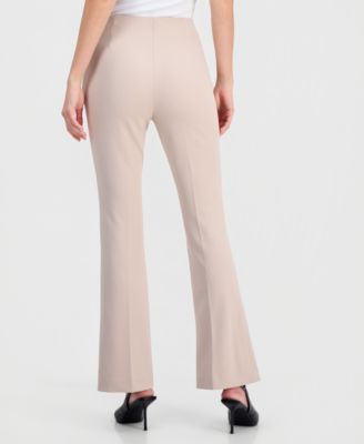 Women's Crepe High-Rise Flared-Leg Pants