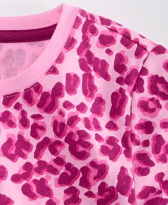 Girls 5-20 Long-Sleeve Leopard-Print T-Shirt, Macy's Exclusive