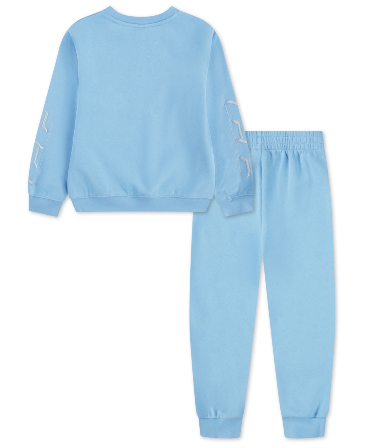 Jordan Boys' Mountainside Fleece Crewneck Top & Pants Set - Little Kid In Blue
