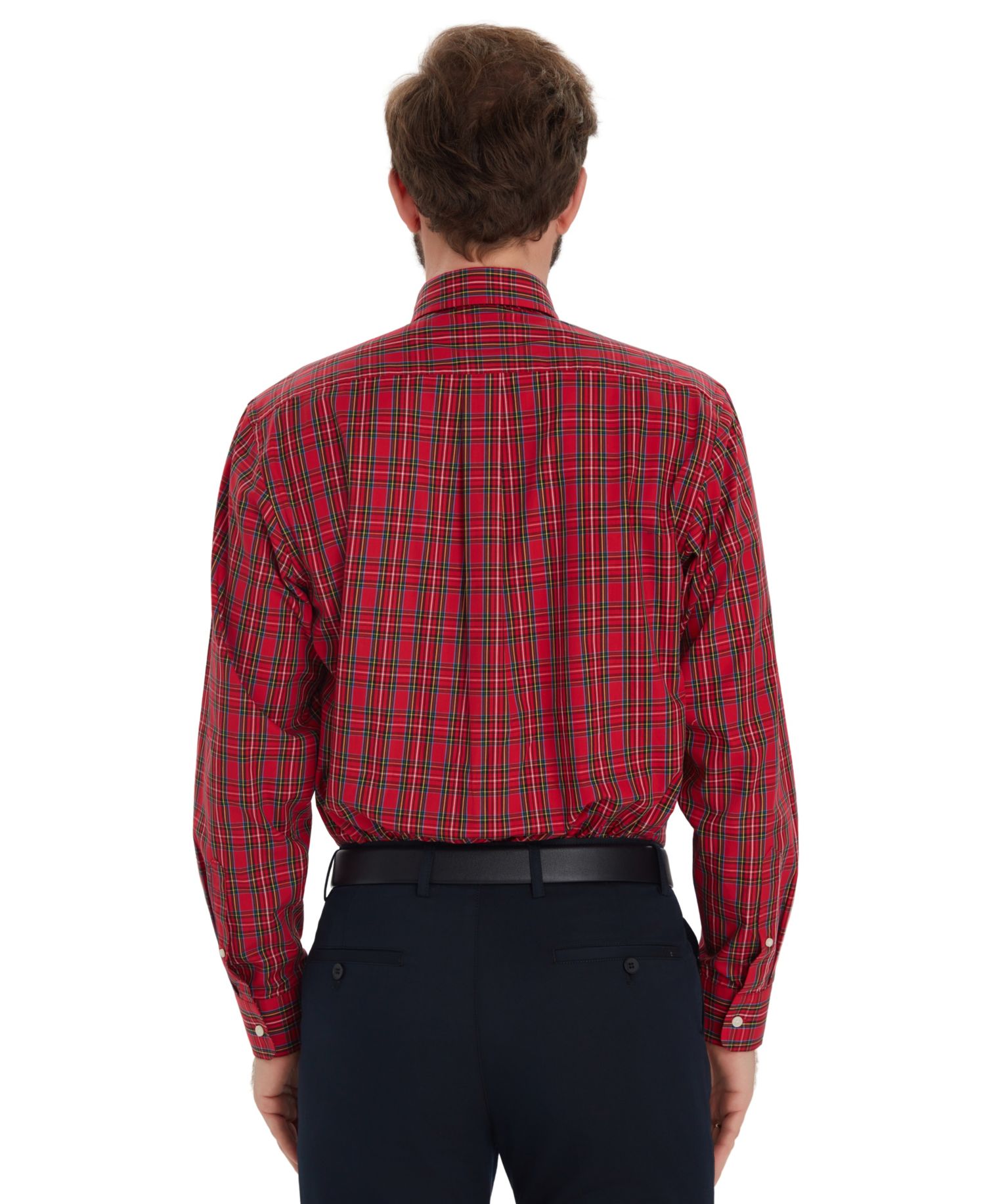 Men's Stewart Tartan Regular-Fit Dress Shirt