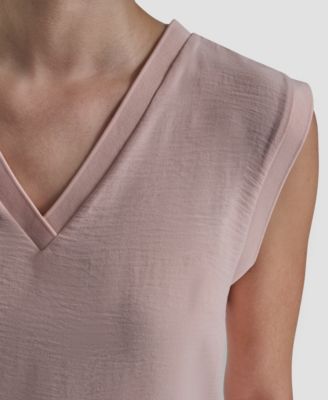 Women's V-neck Sleeveless Top