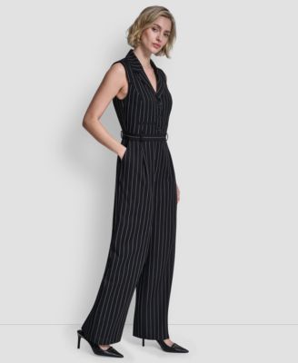 Women's Collared Wide Leg Jumpsuit