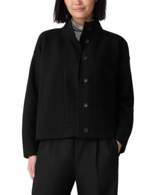 Eileen Fisher - Women's Stand Collar Long-Sleeve Jacket