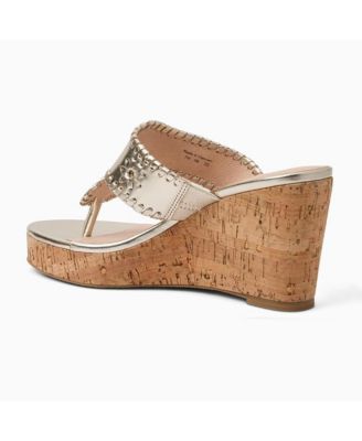 Jacks Rogers High Wedge Women's Sandal with Open Toe and Ankle Strap