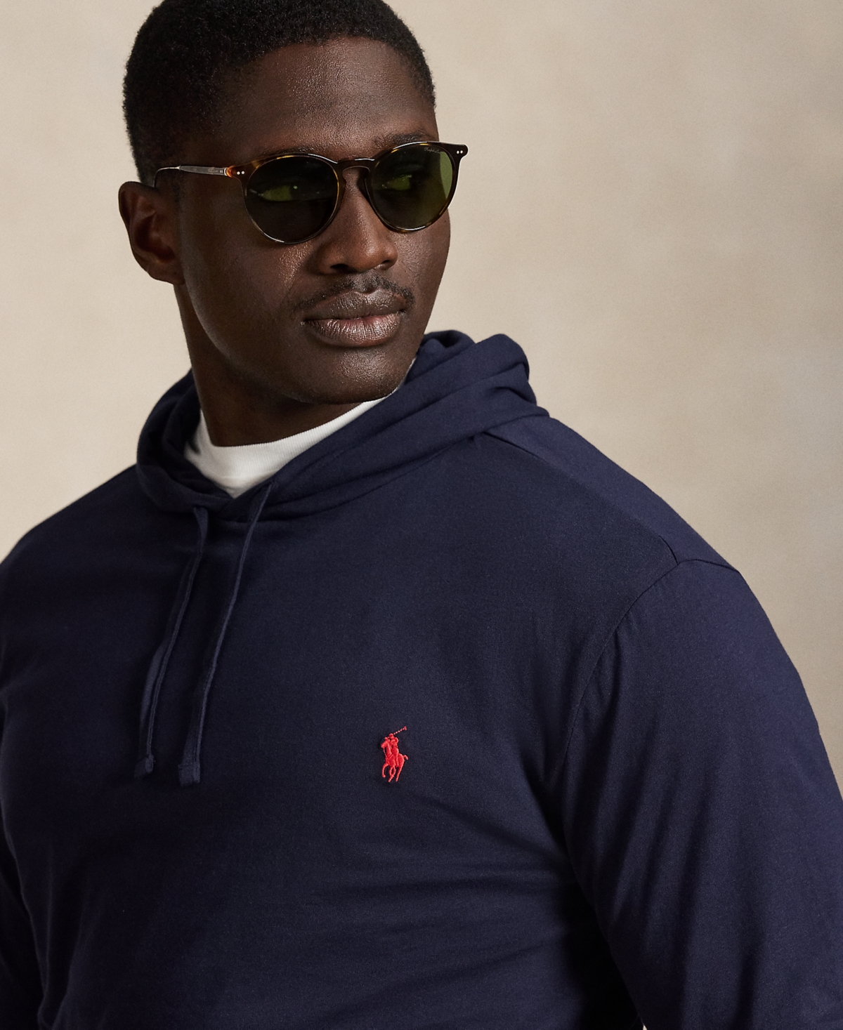 Polo Ralph Lauren Men's Big & Tall Jersey Hooded T-Shirt
