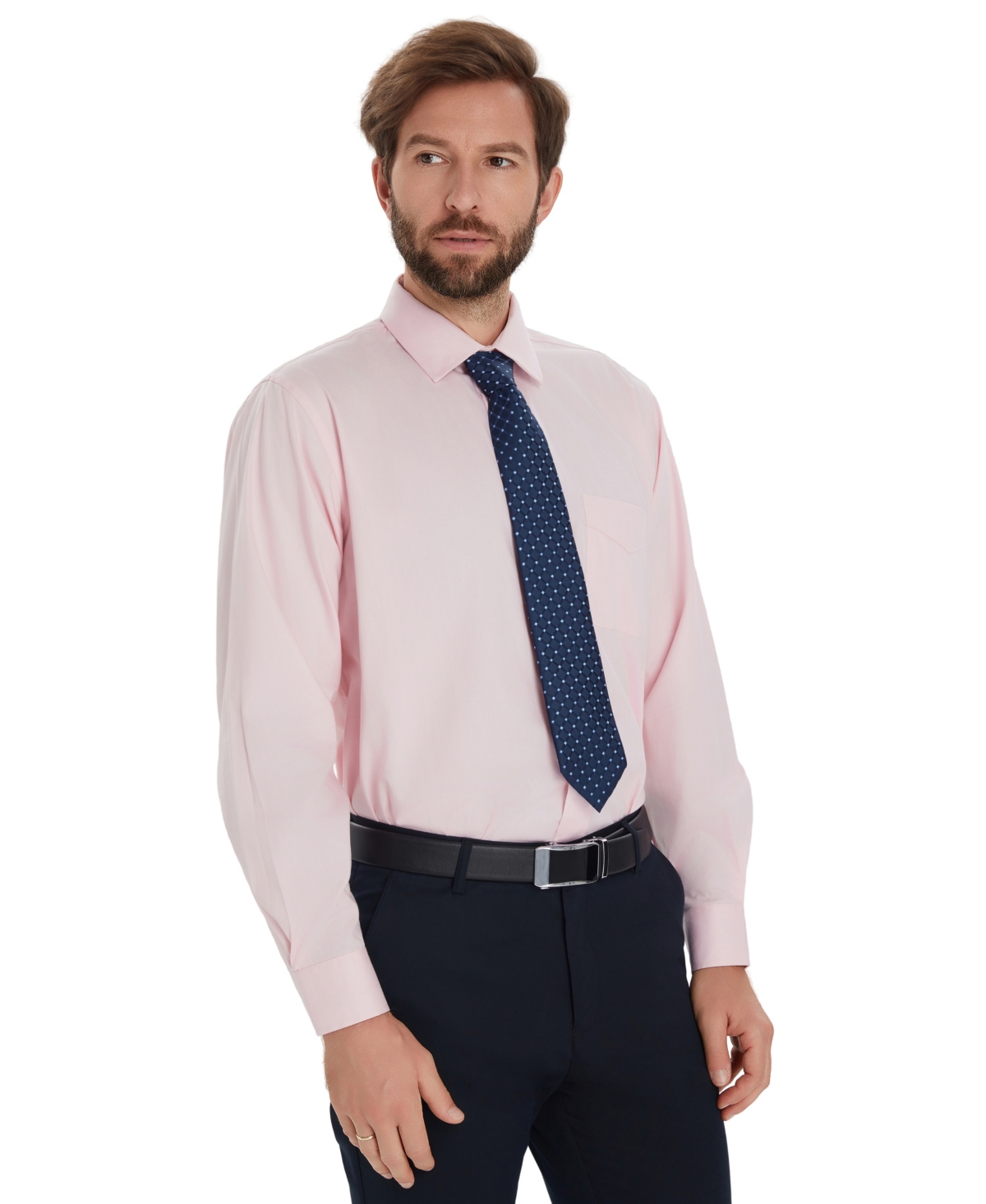 Club Room Men's Pinpoint Solid Dress Shirt, Macy's Exclusive