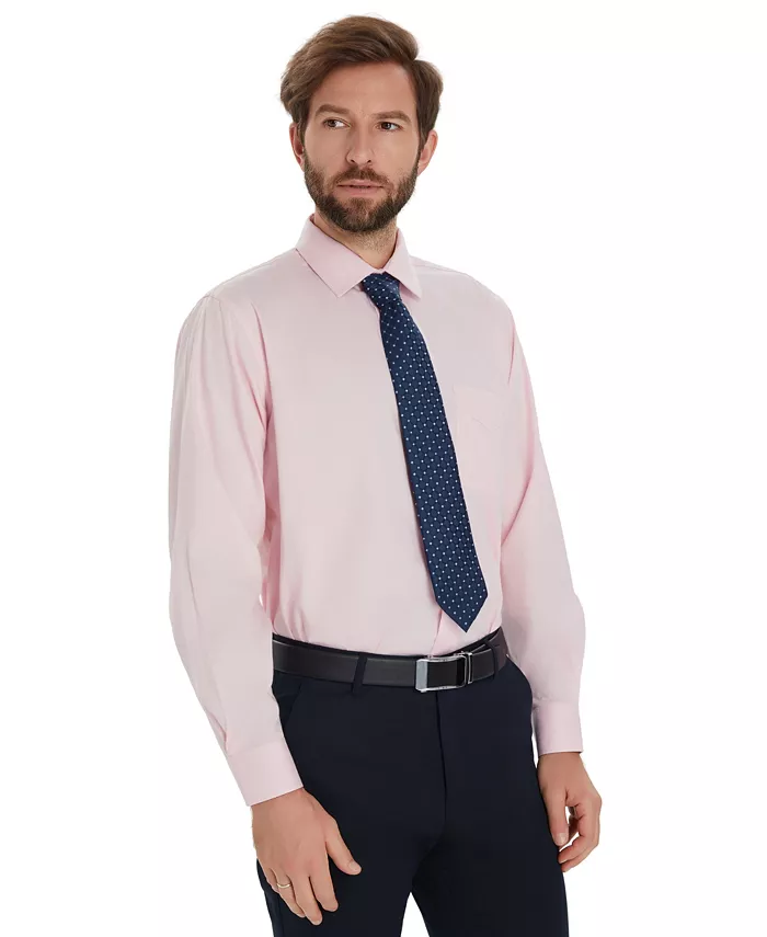Men's Pinpoint Solid Dress Shirt - thumbnail 4