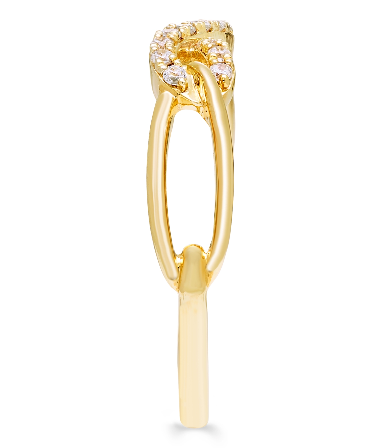 Macy's Diamond Ring (1/8 Ct. T.w.) In 14k Yellow Gold In Gold