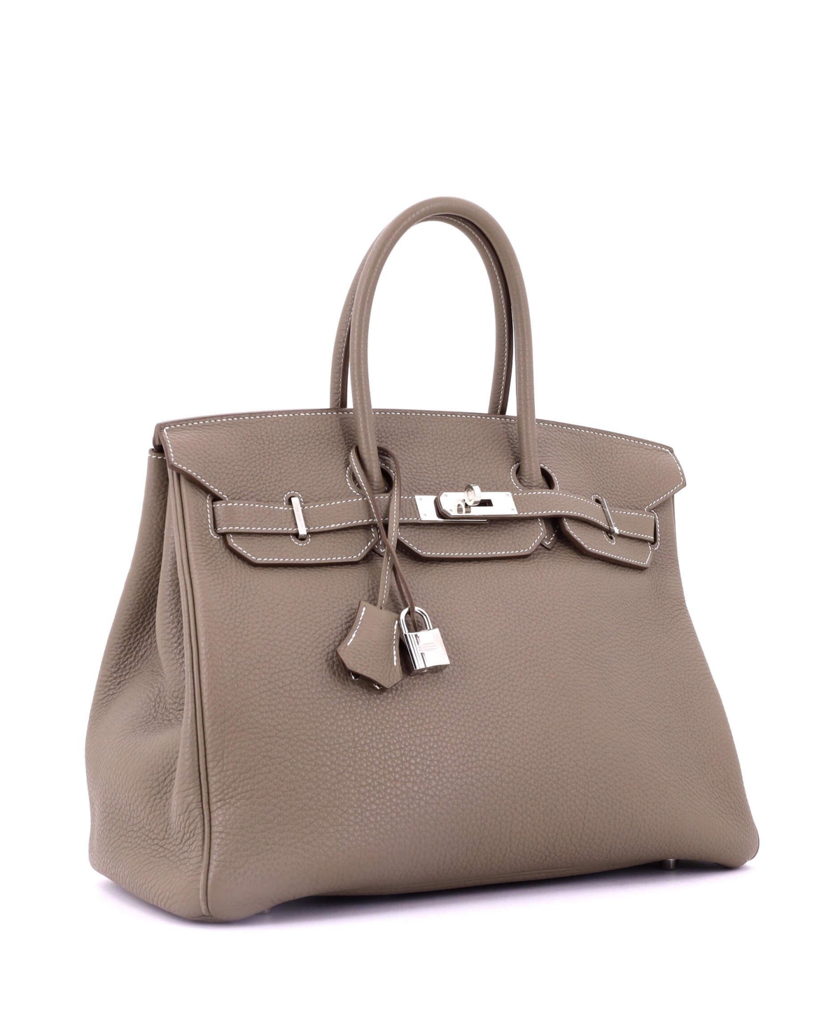Pre-Owned Hermes Birkin Handbag Togo with Palladium Hardware