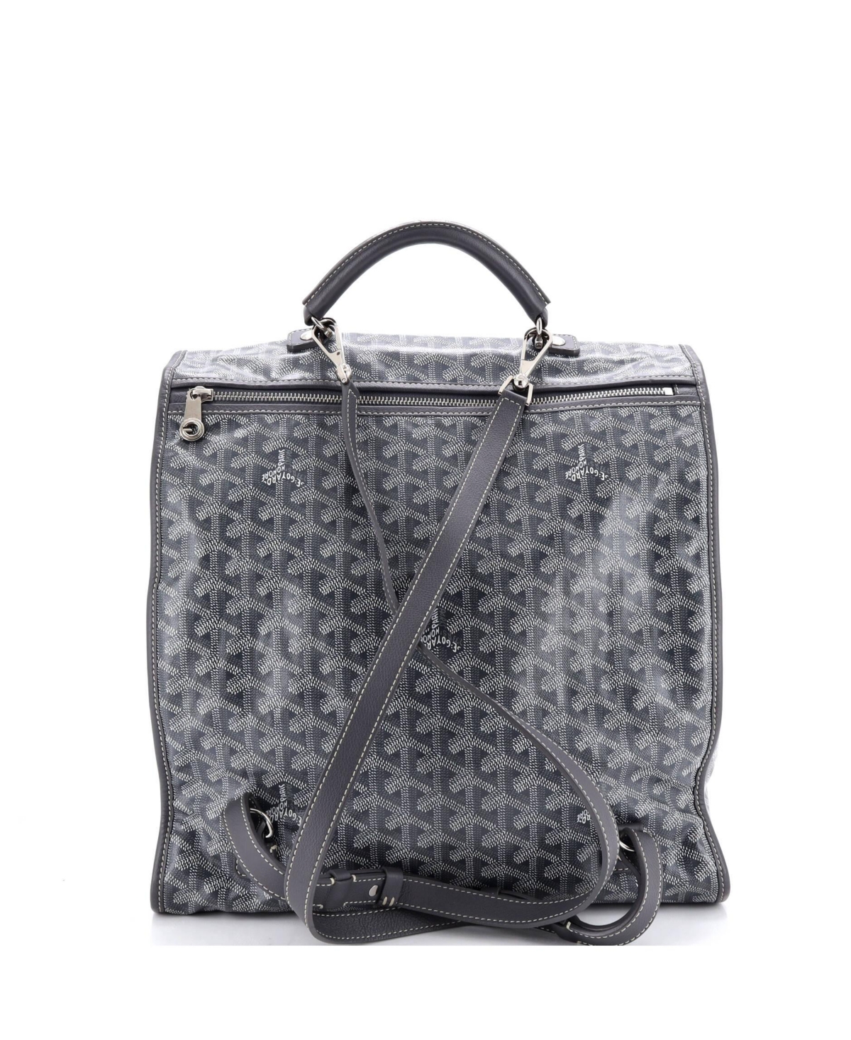 Pre-Owned Goyard Saint Leger Briefcase Backpack Coated Canvas