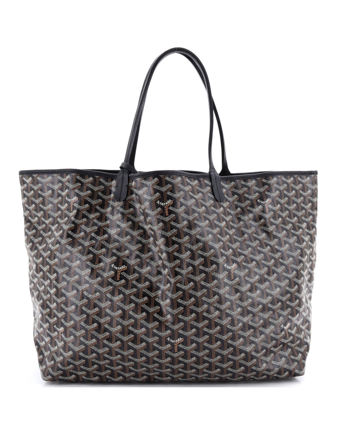 Pre-Owned Goyard Gm Saint Louis Tote Printed Coated Canvas