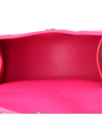 XS Hourglass Top Handle Bag Leather