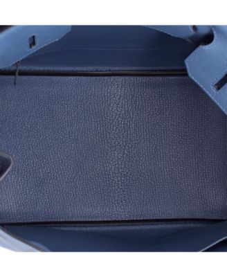 Birkin 30 Handbag Blue Epsom with Gold Hardware