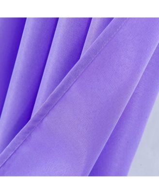 Gilbert Solid Single Grommet Curtain Panel Pair - 54x84", Lilac