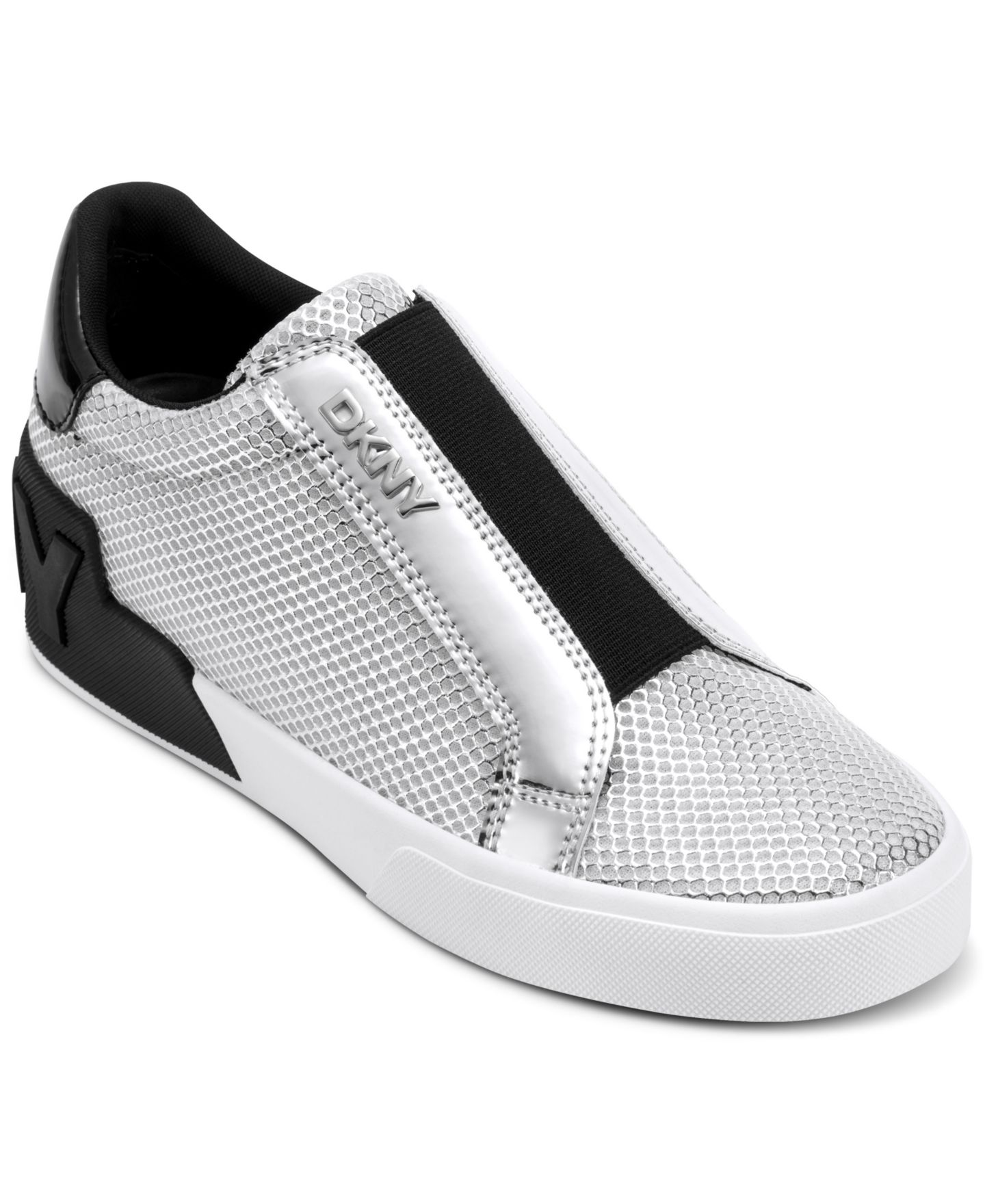 Женские кроссовки DKNY Mindi Slip-On, цвет: Серебряный — фото 1