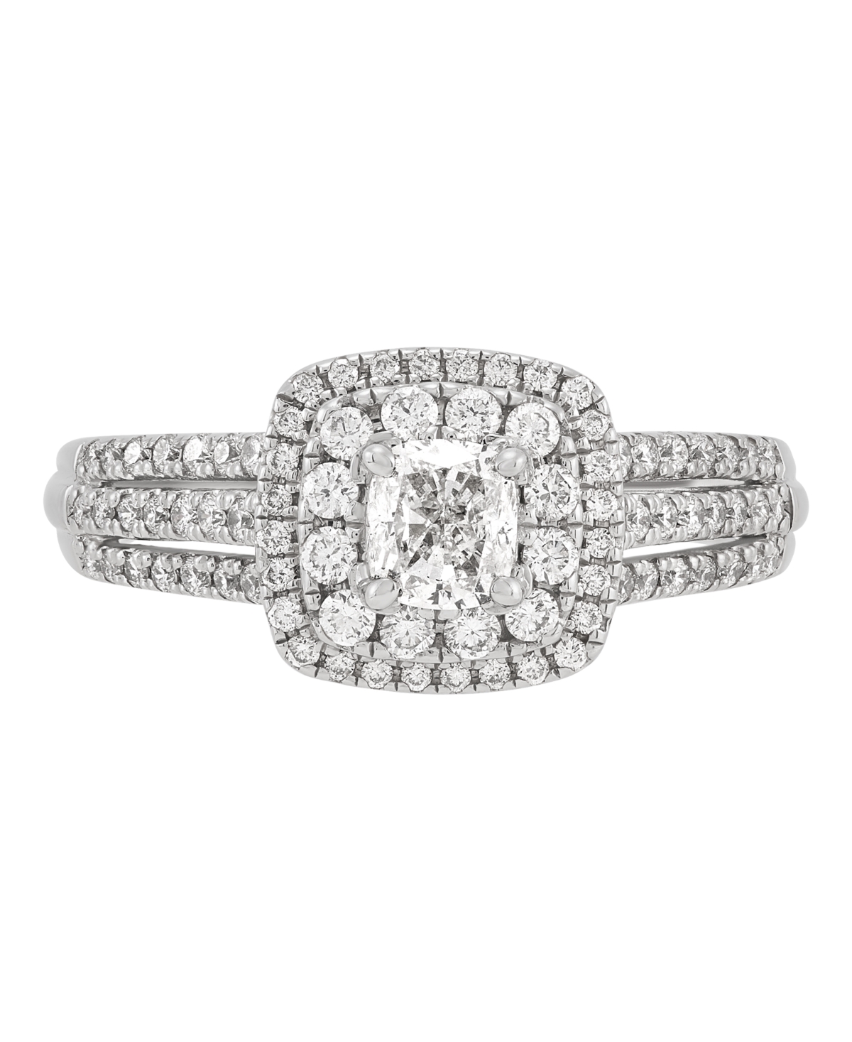 Macy's Diamond Engagement Ring (1 Ct. T.w.) In 14k White Gold In White