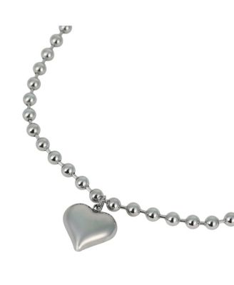 Women's The Puffer-Cuoer Pendant Necklace - Chrome Silver