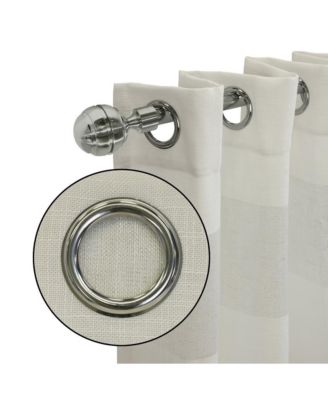 Paraiso Eclectic Smooth Textured Brighten Space Sheer Panel Grommet Curtain Panel 52" x 84"