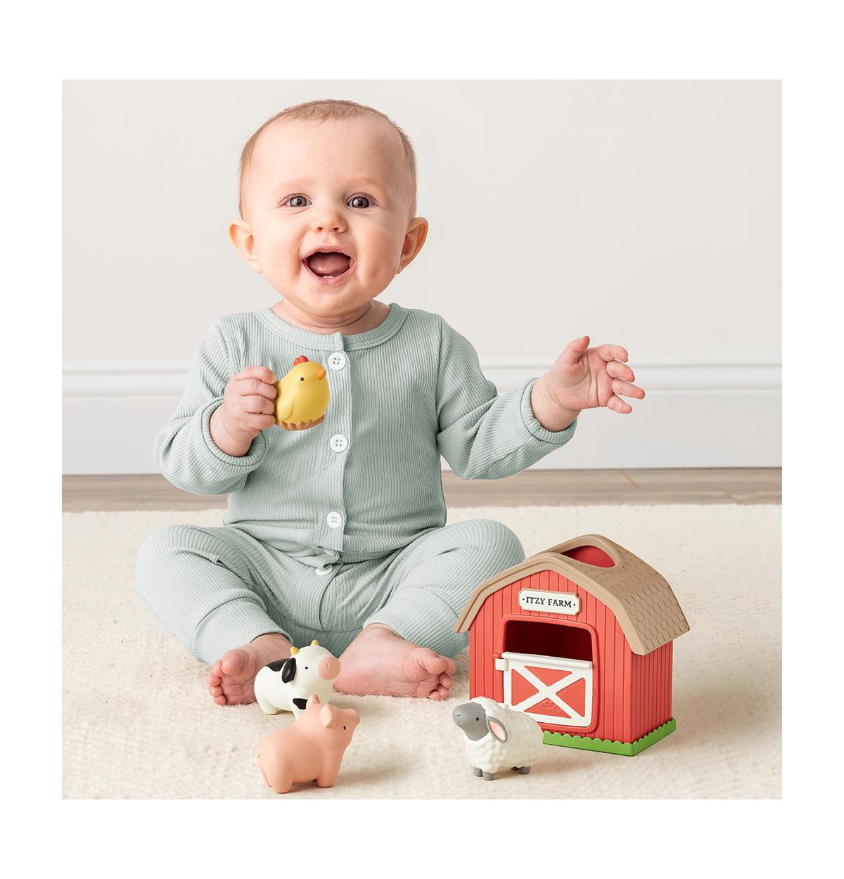 Itzy Ritzy Baby Barnyard Bundle Teething & Feeding