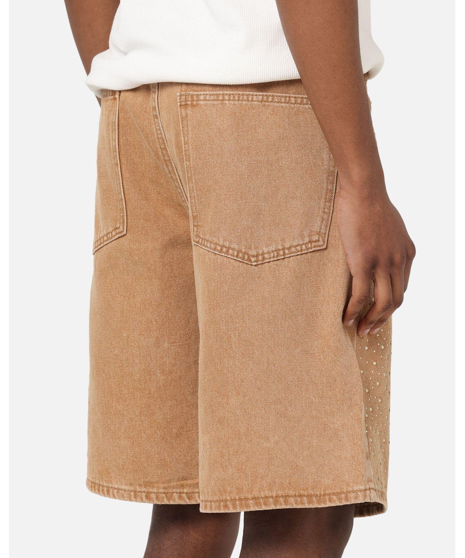 Men's Men Diamond Buckle Back Jorts Shorts