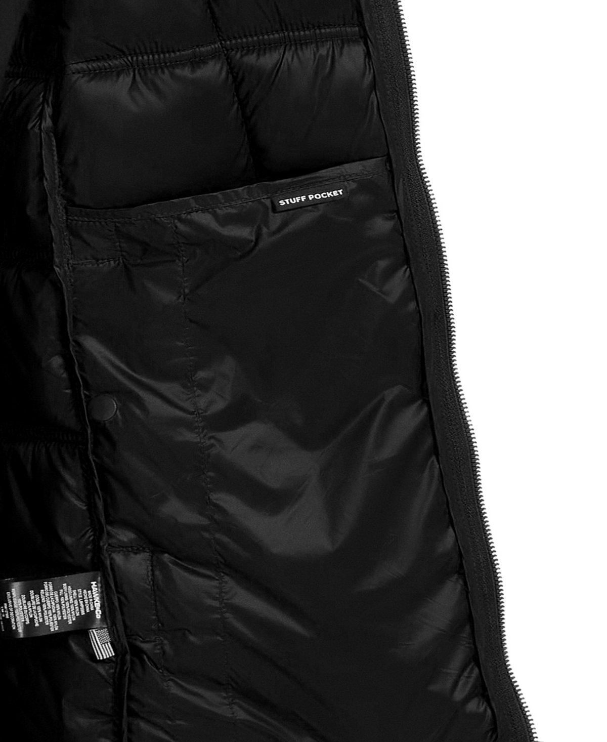 Hawke & Co. Women's Quilt Puffer Jacket In Black