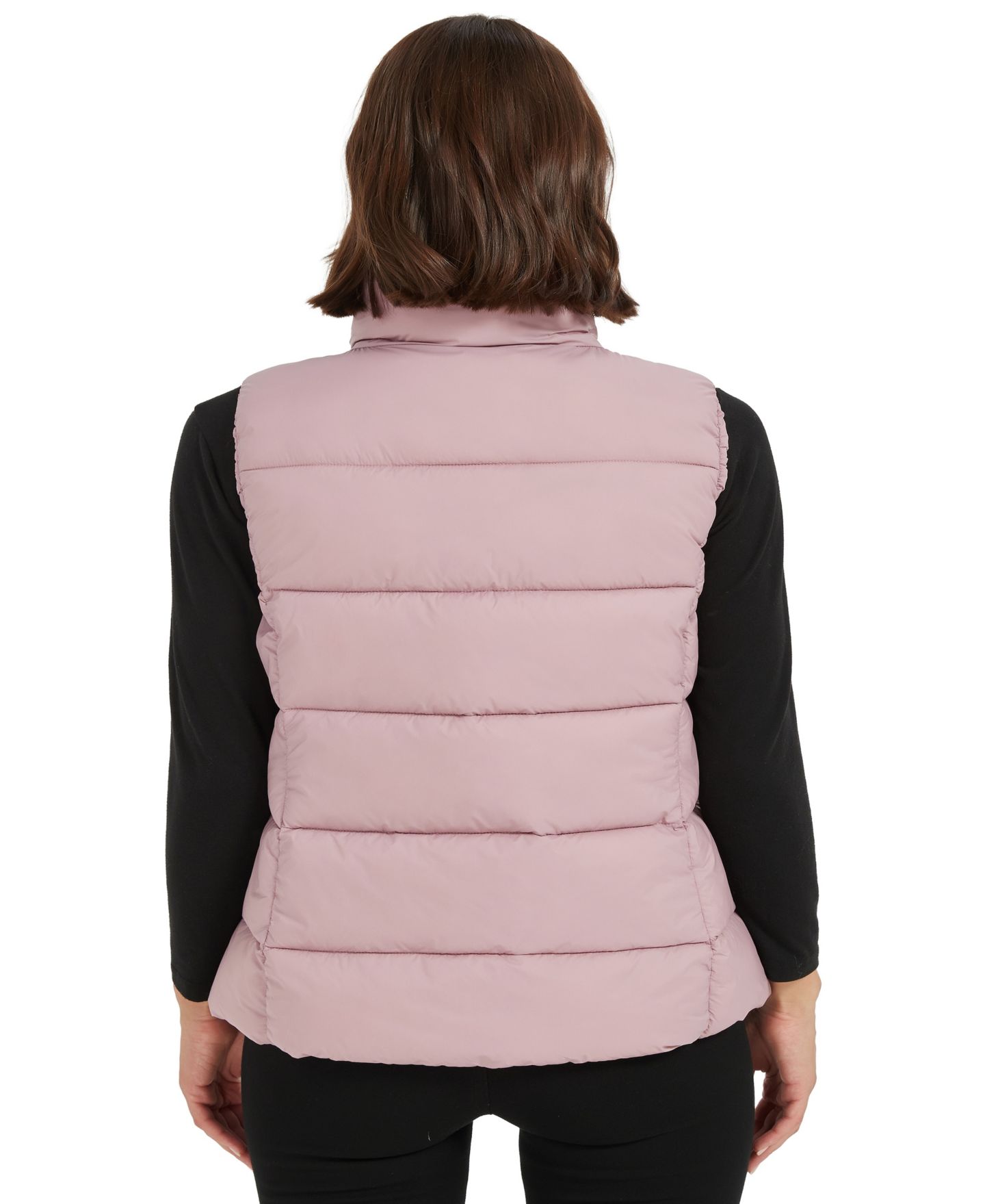 Женский жилет Hawke & Co. Quilted Puffer, цвет: Розовато-лиловый — фото 5