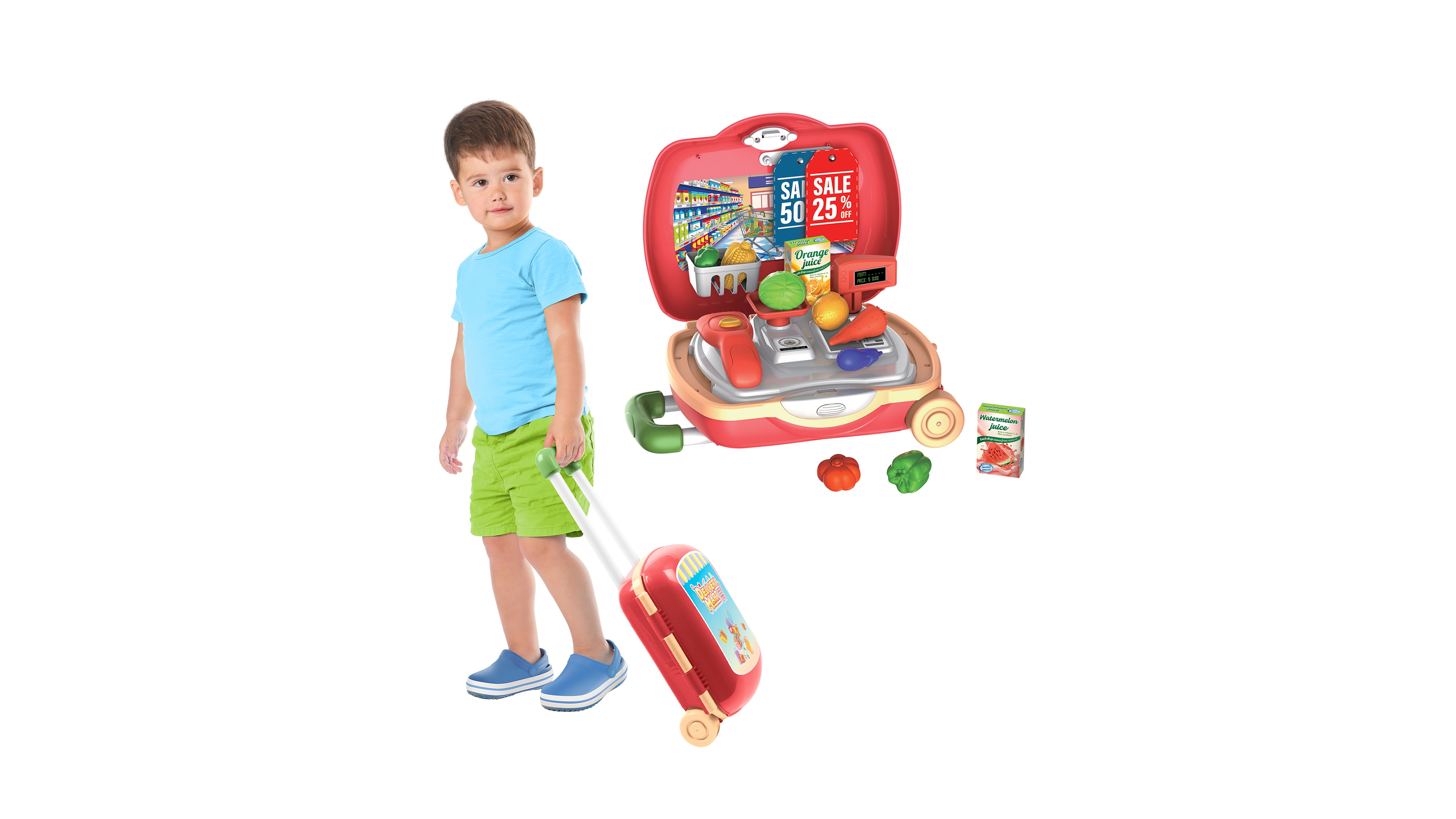 World Tech Toys Grocery Luggage Playset