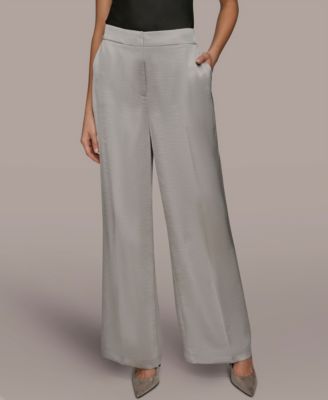 Donna Karan New York - Women's Wide-Leg Mid-Rise Pants