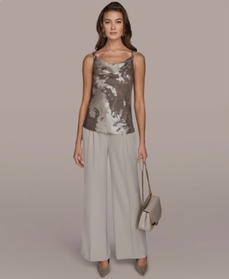 Women's Printed Cowl Neck Top