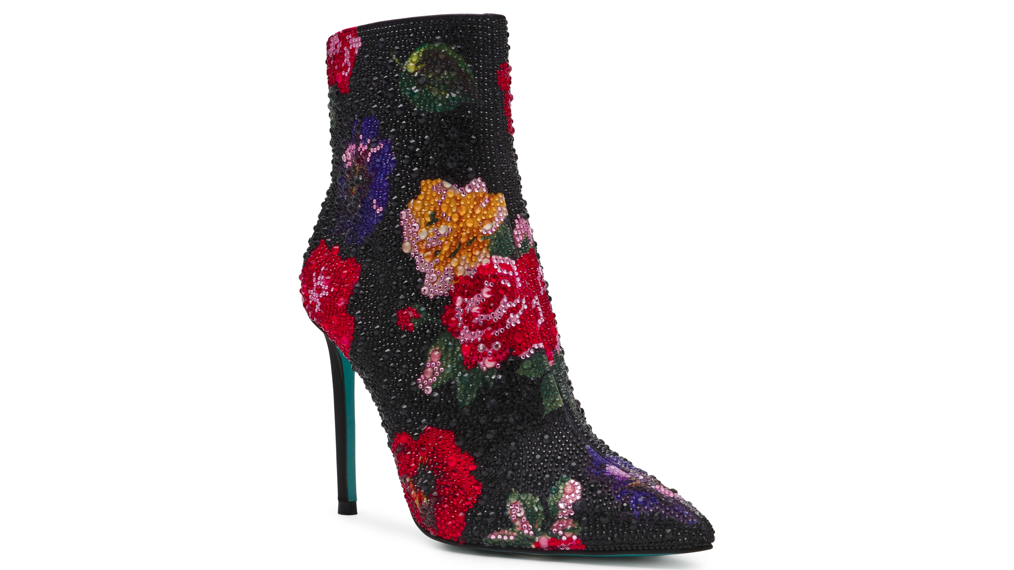 Betsey Johnson Women's Belle Rhinestone Stiletto Heel Booties