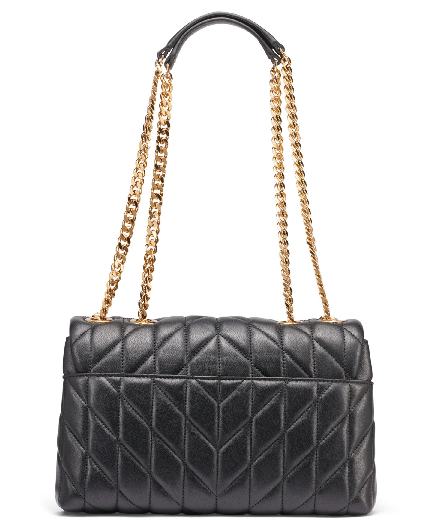 Женская сумка KARL LAGERFELD PARIS Lafayette Small Shoulder, цвет: Чёрный / Золотой — фото 2