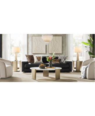 1 piece polished stainless steel base Flare End Table