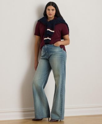 Plus Size Pique Slim Fit Polo Shirt