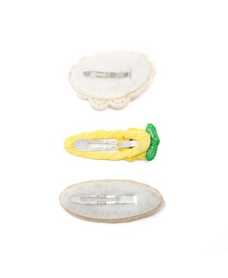 Girls 3pc Hair Clip Crochet Meadow Set