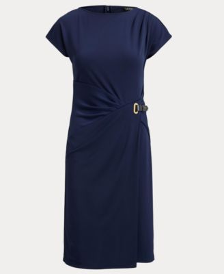 Women's Buckle-Trim Stretch Dress