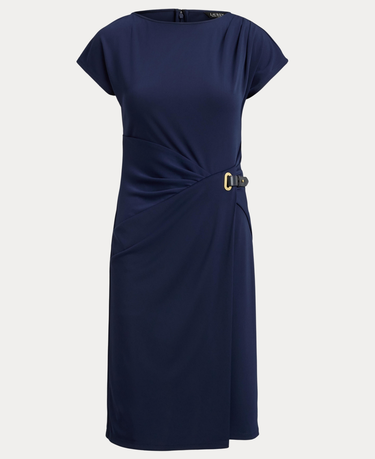 Lauren Ralph Women's Buckle-Trim Stretch Dress