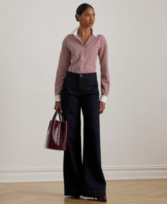 Women's Striped Broadcloth Shirt