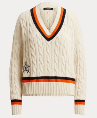 Women's Cable-Knit Cricket Sweater