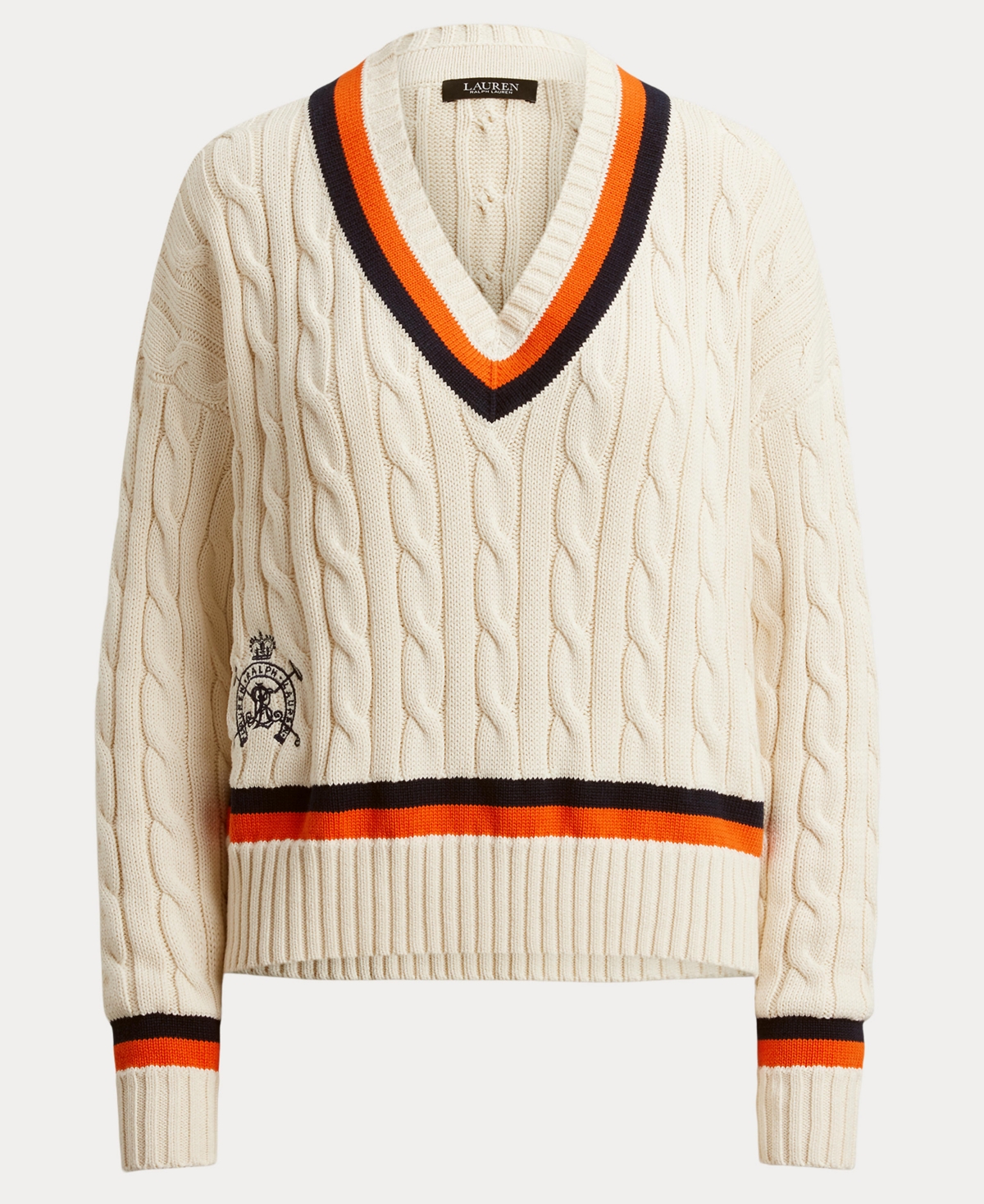 Ralph Lauren Women's Cable-knit Cricket Sweater In Multi