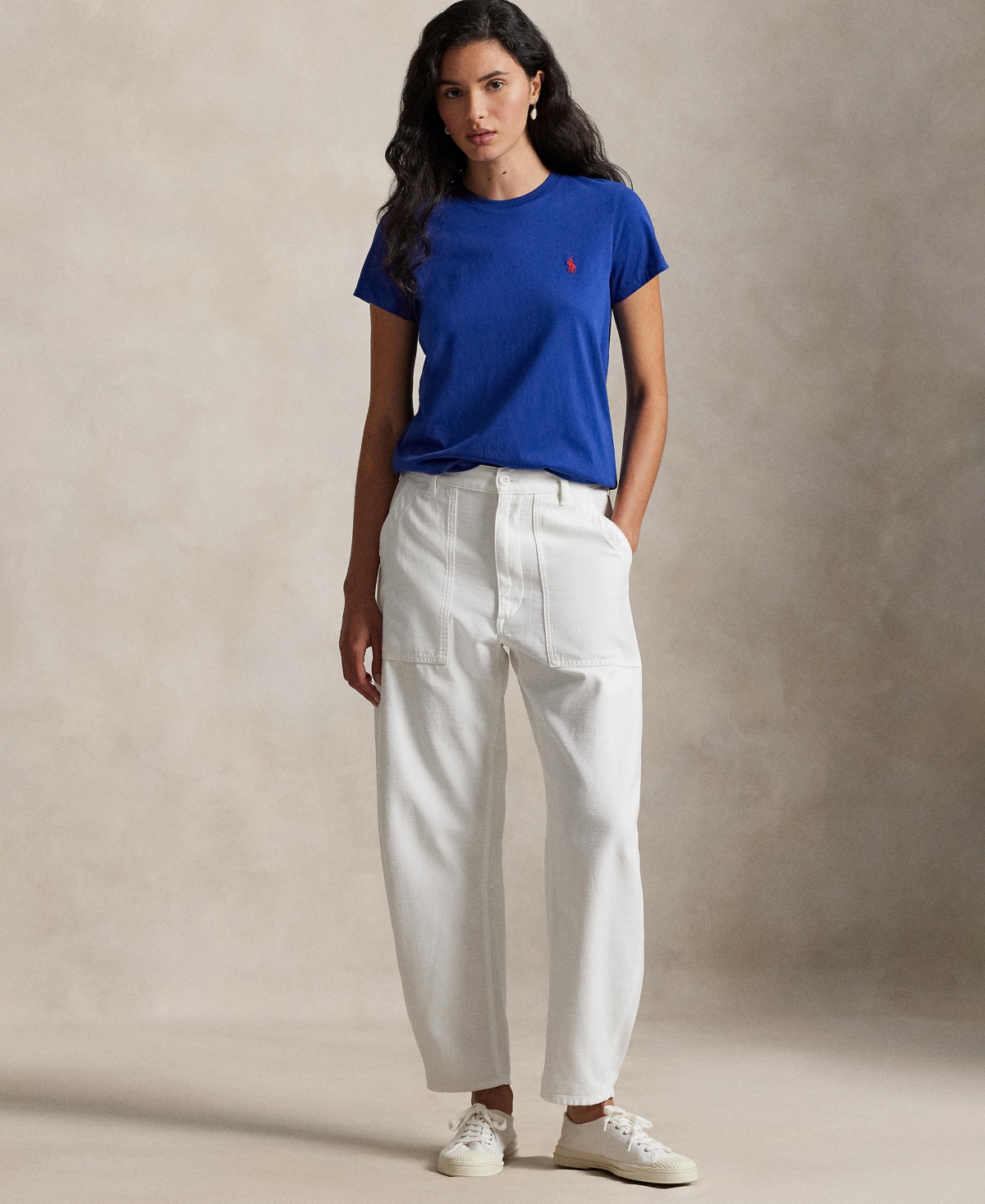 Polo Ralph Lauren Women's Crewneck T-shirt In Blue