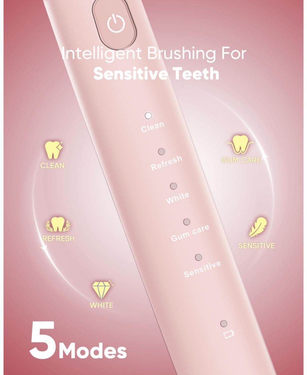 MySmile DY156 Electric Toothbrush (Pink) & Nano-Hydroxyapatite Toothpaste Bund