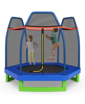 7-Foot Kids Trampoline – Recreational Bounce Jumper with Safety Features, Fun Outdoor Play Equipment
