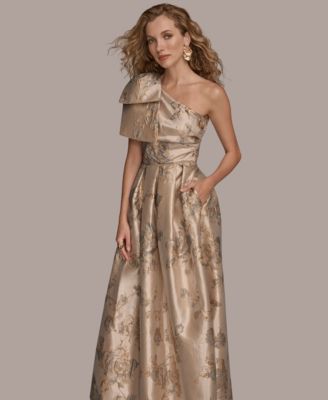 Women's One-Shoulder Bow Ball Gown